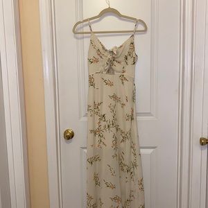 White Floral Maxi Dress